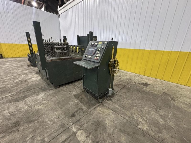 6 STAND X 2" YODER Q-150 U JOINT DRIVE-RAFTED ROLLFORMER, W/ 7 RAFTS &amp; 42 STANDS. STOCK # 0771226