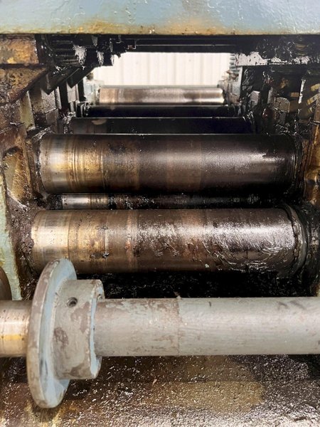 12&quot; X .125&quot; X 4,000 LB LITTELL COIL CRADLE WITH POWERED STRAIGTENER: STOCK #21708