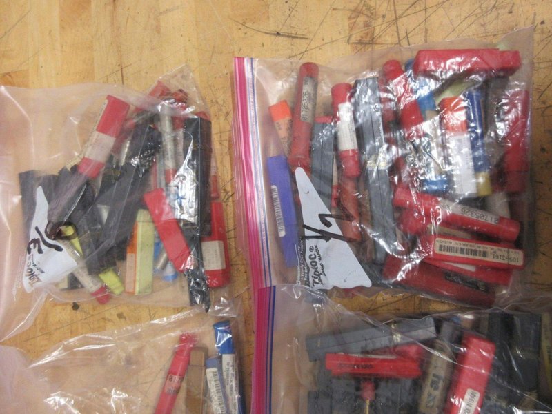 End Mills, 2 and 4 Flute, Single and Double End, Mostly HSS with Some Carbide, Diameters 1/8" - 1/2"- Auction Item