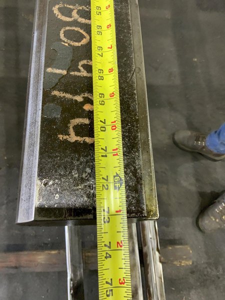 73" X 4" MALE RADIUS PRESS BRAKE DIE: STOCK #80994