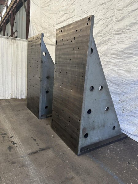 (1) PAIR OF 47&quot; WIDE X 60&quot; DEEP X 95&quot; HIGH ANGLE PLATES: STOCK #77128