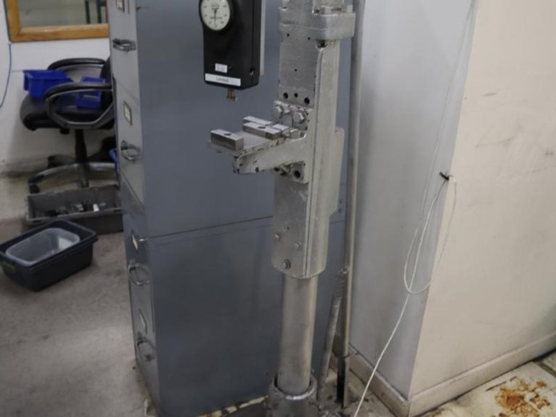 Mechanical Force Gauge on Pedestal, Ametek 200 lb with Kick Pedal- Auction Item