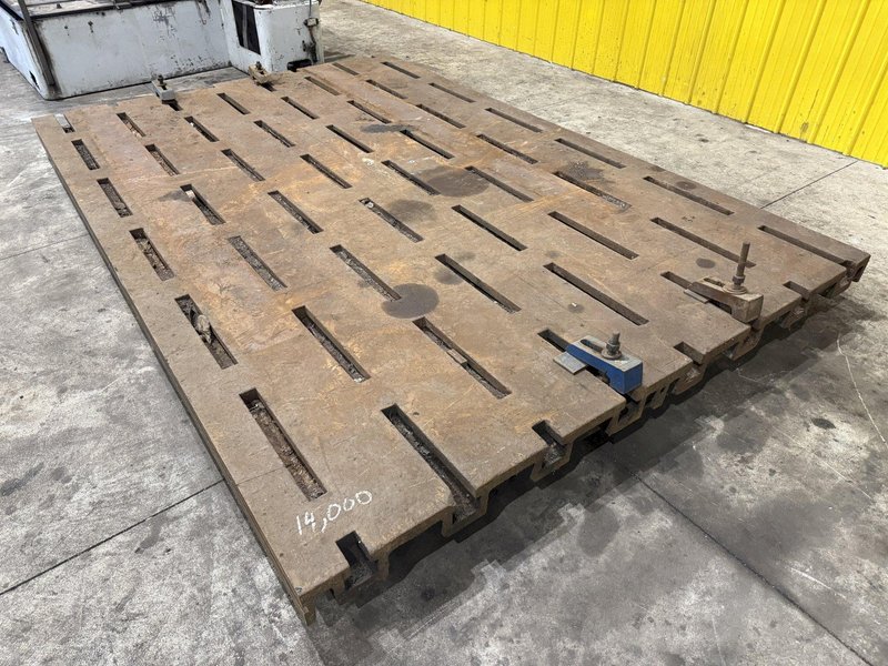 12&#039; LONG X 8&#039; WIDE X 5&quot; THICK T-SLOTTED FLOOR PLATE / LAYOUT TABLE: YOBRO #23835