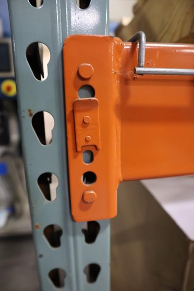 Pallet Racking (2) Back-to-Back Bays: (6) 12'H x 42" Uprights, Teardrop Style, (7) 9' Shelves, (4) 134" Shelves, Wire Decking - NO CONTENTS- Auction Item