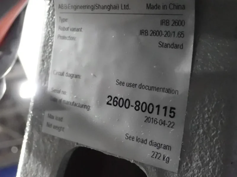 ABB ROBOTS  -  IRB 2600
