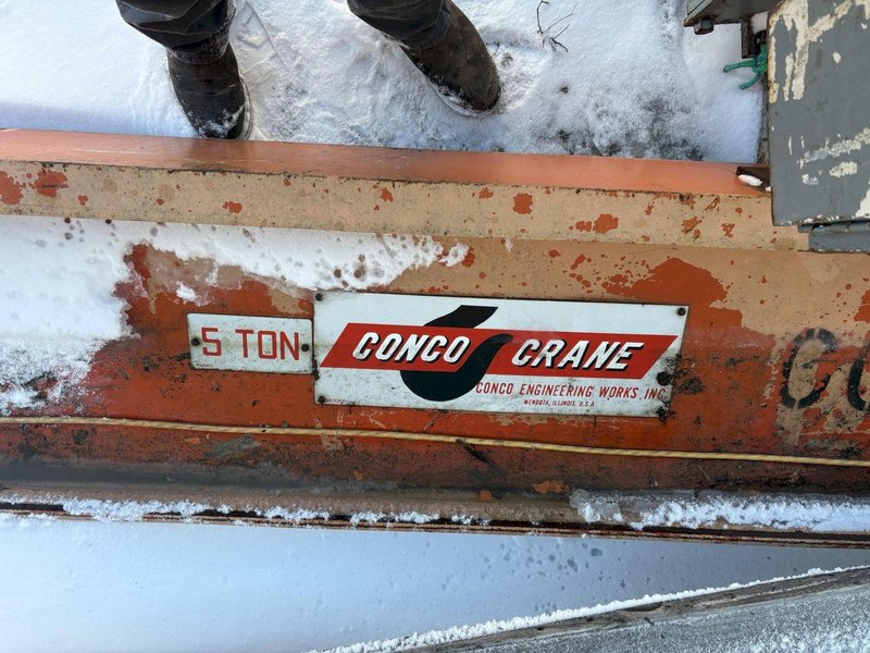 5-TON CONCO FLOOR TYPE JIB CRANE: STOCK #23042