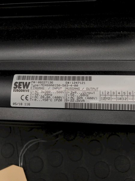 SEW EURODRIVE MDX60A0150-503-4-00 Movidrive A Frequency Inverter 75kW 500V USED