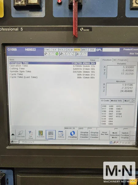 Makino V77 CNC Vertical Machining Center, 2005