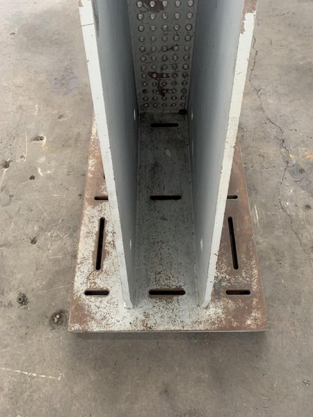 32&quot; WIDE X 96&quot; TALL X 48&quot; DEEP DRILLED AND TAPPED ANGLE PLATE. STOCK # 0365124