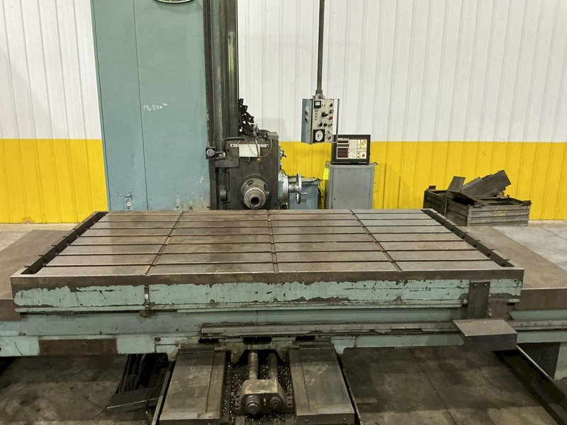 4" NOMURA MODEL #B-100WP TABLE TYPE HORIZONTAL BORING MILL 50 TAPER 96" TRAVEL: YOBRO #25193