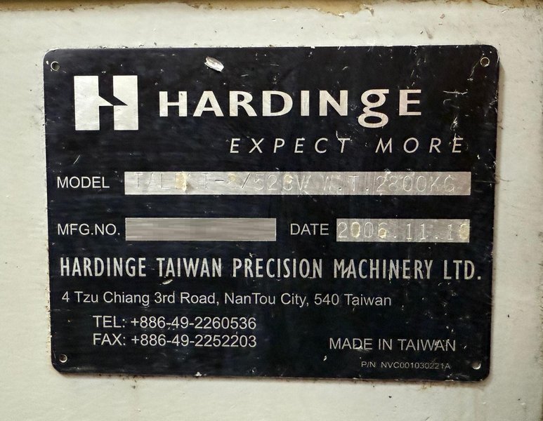 Hardinge Talent 8/52-SV CNC Turning Center – Lathe