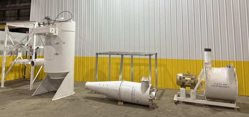 40 HP x 4 STATION CLEAN AIR TECHNOLOGIES / EUROVAC INDUSTRIAL TRANSIT &amp; BUS CENTRAL VACUUM SYSTEM: STOCK #19901