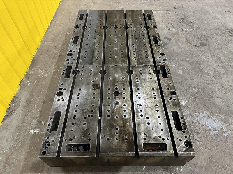 48&quot; X 92&quot; X 12&quot; T-SLOTTED LAYOUT RISER TABLE / FLOOR PLATE: STOCK #19754