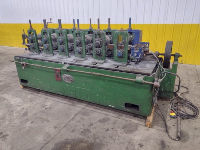 4 STAND x 2&quot; ARBOR X 13&quot; ROLLSPACE YODER MODEL #M2 ROLLFORMER: STOCK #23569