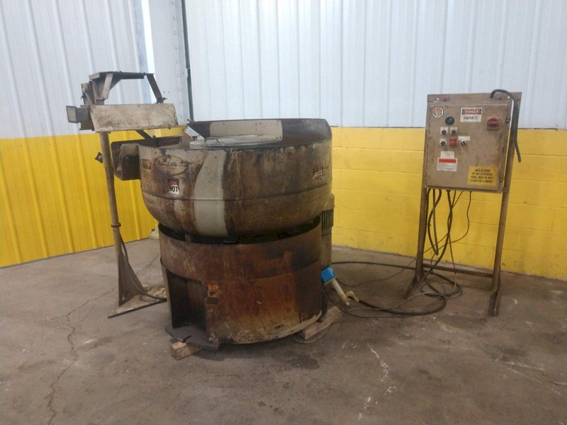 5 CUBIC FOOT ROTO-FINISH MODEL #ER-405D-00-A30 &quot;SPIRATRON&quot; VIBRATORY BOWL FINISHER: STOCK #13508