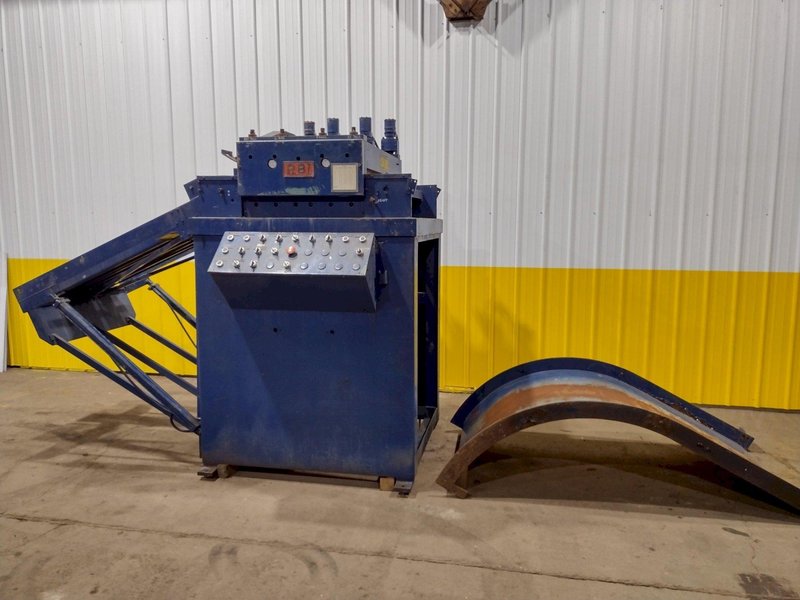 20,000 LB X 36&quot; RED BUD INDUSTRIES (RBI) POWER DRIVEN UNCOILER, COIL CAR &amp; STRAIGHTENER: STOCK #19256