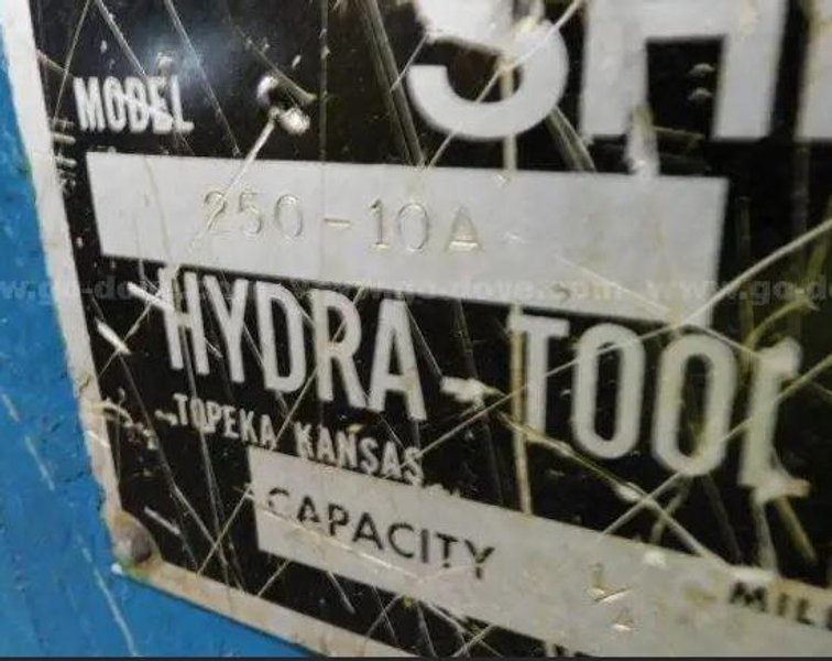 10' x 1/4" HTC MODEL 250-10A HYDRAULIC SHEAR: STOCK #19778