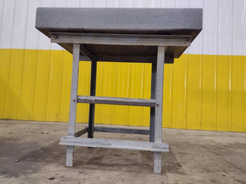 36&quot; X 24&quot; X 5&quot; CHALLENGE GRAY GRANITE SURFACE PLATE ON STAND: STOCK #23417