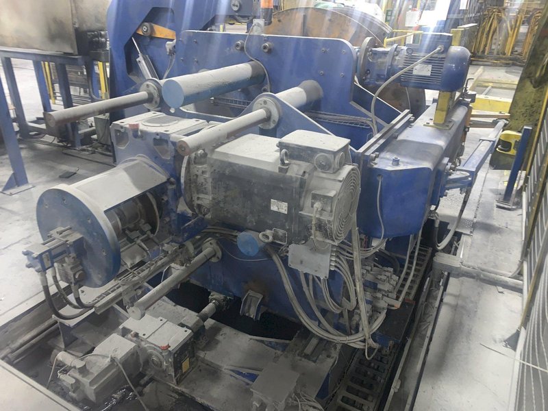 .512&quot; X 12&quot; X 4 STAND DEM WIRE FLATENING ROLLING MILL LINE, YEAR 2017: STOCK #13898