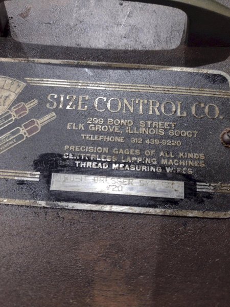 PRECISION SIZE CONTROL CO. CENTERLESS LAPPING FINISHING ROLLS: YOBRO #24421