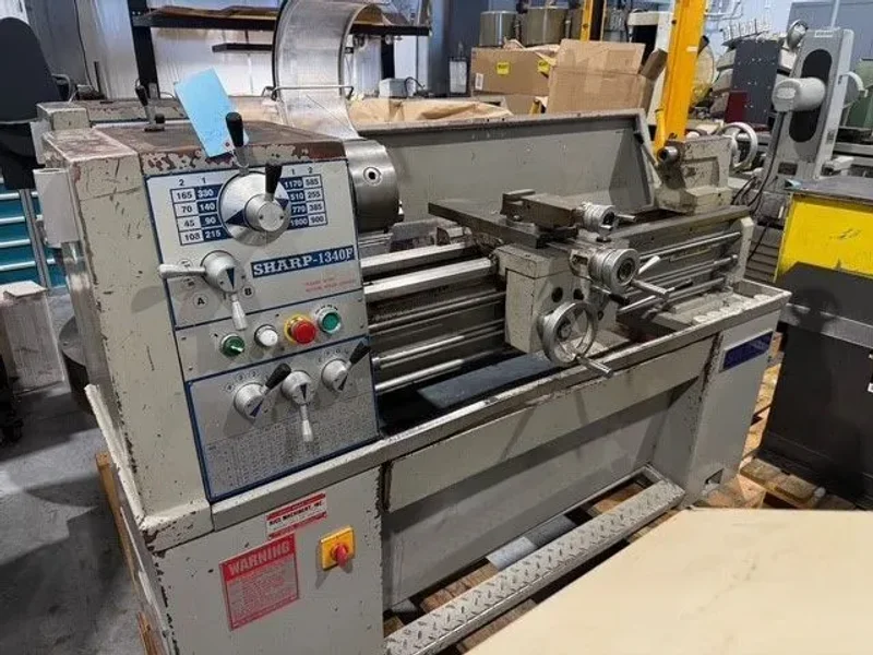 SHARP 1340F  13”/19” x 40”cc Precision Gap Lathe 1999’ #7658
