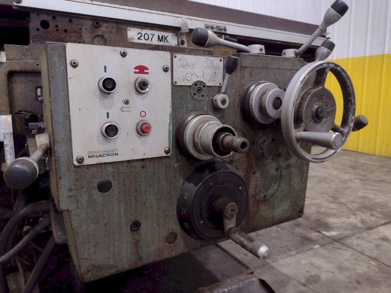 #2 CINCINNATI MODEL #207 HORIZONTAL MILL WITH VERTICAL TOOLMAKERS OVERARM: STOCK #22270