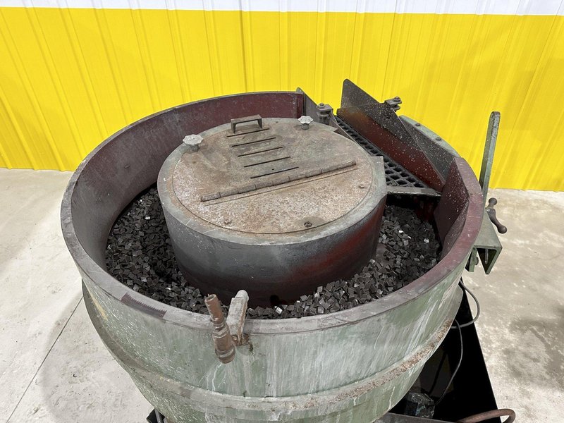 10.5 FT HAMMOND ROTOFINISH MODEL #ST-10 ROTARY BOWL VIBRATORY PARTS DEBURRING FINISHER: STOCK #20063