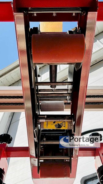 Eagle T100 Carton Sealer  |  Side Driven Belts  |  Top and Bottom 3” Tape Heads  |  Adjustable Carton Sealer
