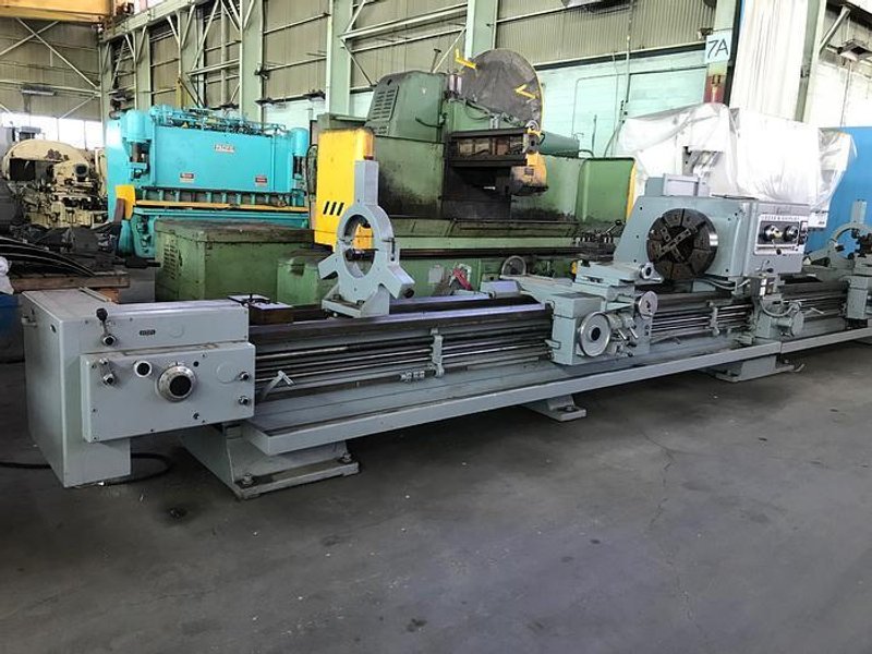 32.5" X 22'/10' LODGE &amp; SHIPLEY HOLLOW SPINDLE DUAL BED ENGINE LATHE: STOCK #10927