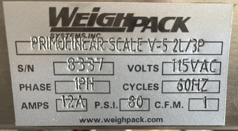 (A) Weighpack Primolinear Scale V-5 2L/3P