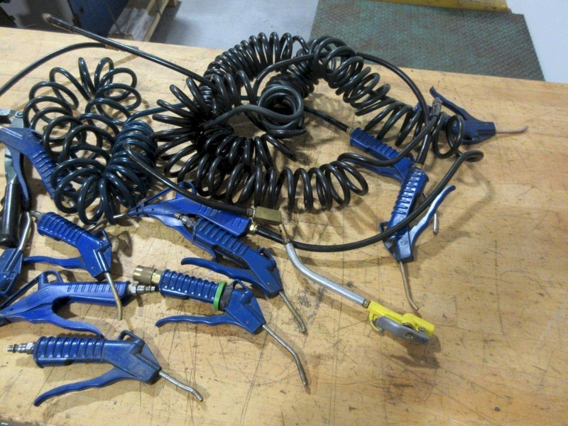 Air Hoses, Air Guns, Grease Gun- Auction Item