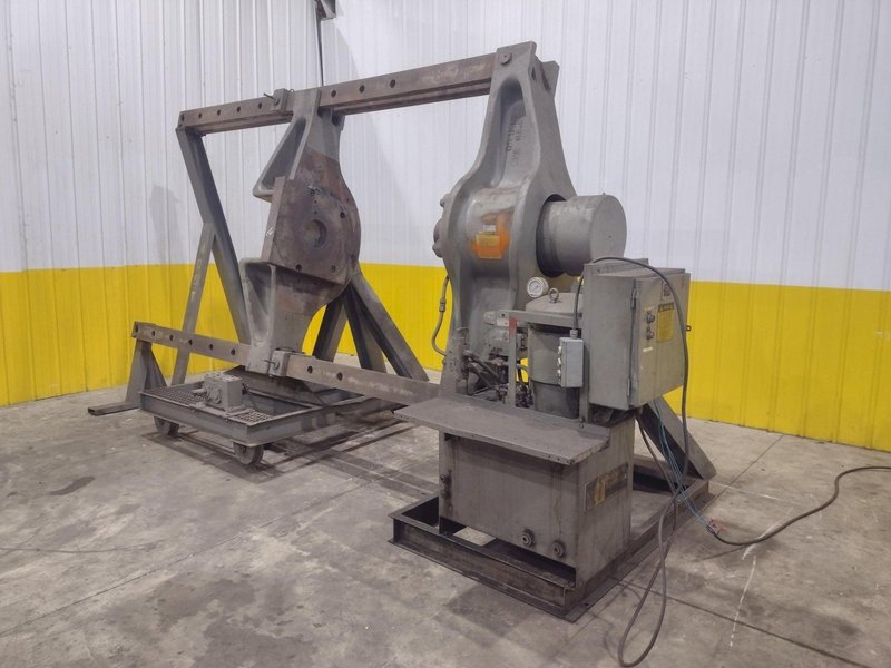 400 TON RODGERS  MODEL #1F400D-7214 HYDRAULIC HORIZONTAL INCLINED WHEEL PRESS: YOBRO 24526