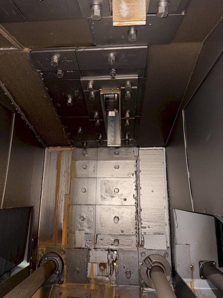 72" WIDE x 16" HIGH PANGBORN MODEL #ES1821-125 TOP &amp; BOTTOM PLATE SHOT BLAST MACHINE, WITH DUST COLLECTOR: YOBRO #25181