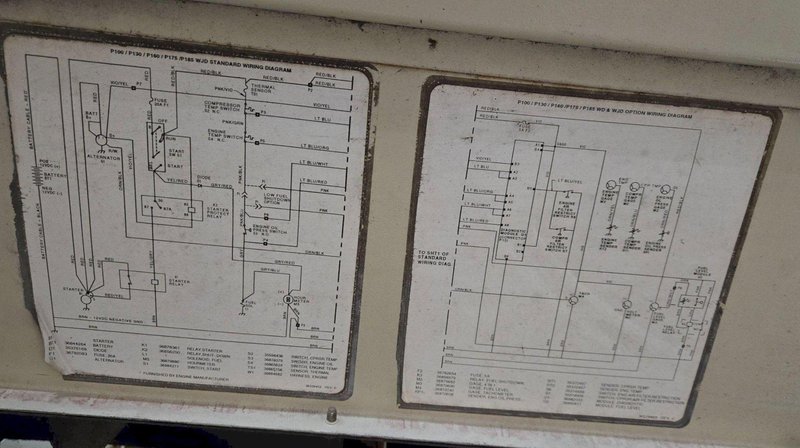 INGERSOL RAND P185WJD AIR COMPRESSOR USED