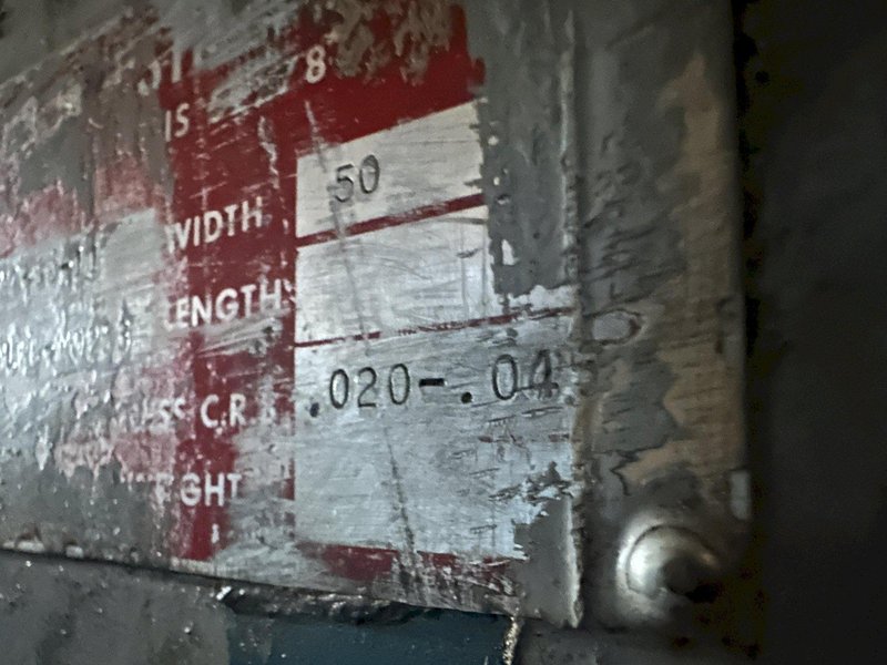 20,000 LB 10 TON X 48&quot; RED BUD (RBI) MOTORIZED COIL REEL / UNCOILER &amp; STRAIGHTENER FEED LINE: STOCK #15277