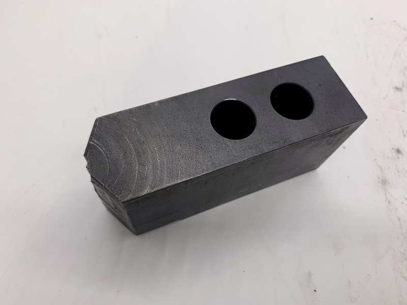 (1) SCHUNK KM-WBL 103 SERRATED SOFT TOP ANGLED JAW: STOCK #15489