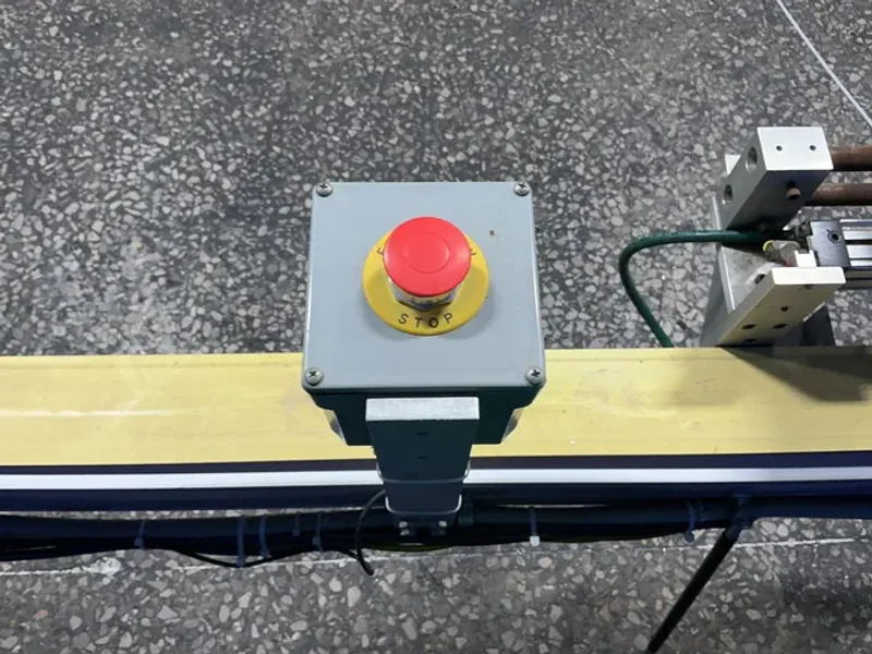 DORNER 4”X250”, 3/8 HP 3200 SERIES FLAT BELT CONVEYOR WITH LUBRICATORS ASSEMBLY  -  320M042100D1301