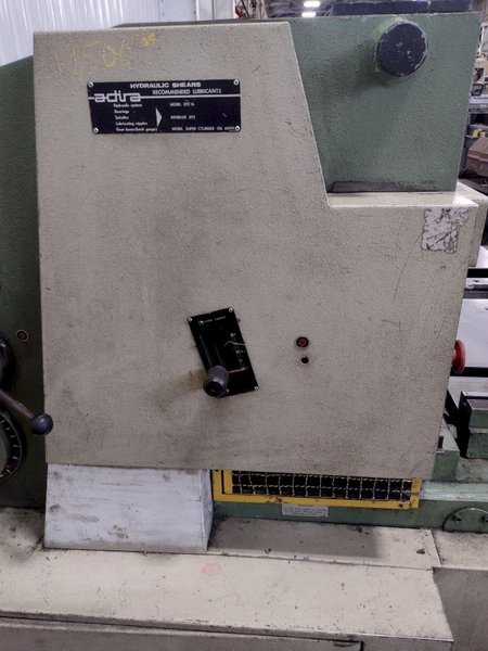 12&#039; X 9 GA (.156&quot;) ADIRA MODEL #GHO-0437 HYDRAULIC SHEAR: STOCK #16384