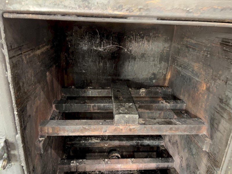 1998 DAYTON DUAL ZONE GAS POWERED PRE-HEAT DIE OVEN, WITH DIGITAL TEMP CONTROLLER: STOCK #20823