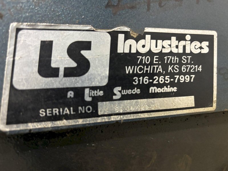 30&quot; x 68&quot; LS INDUSTRIES SHOT BLAST MACHINE WITH DUST COLLECTOR, FOR PROPANE TANKS: STOCK #22767