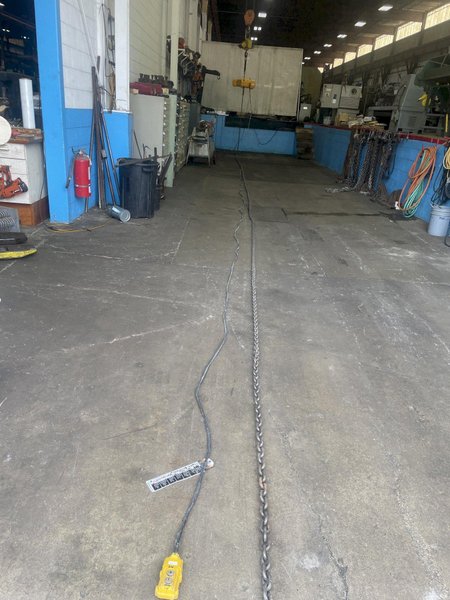 2-1/2 TON X 70&#039; LIFT HARRINGTON ELECTRIC CHAIN HOIST: STOCK #77007