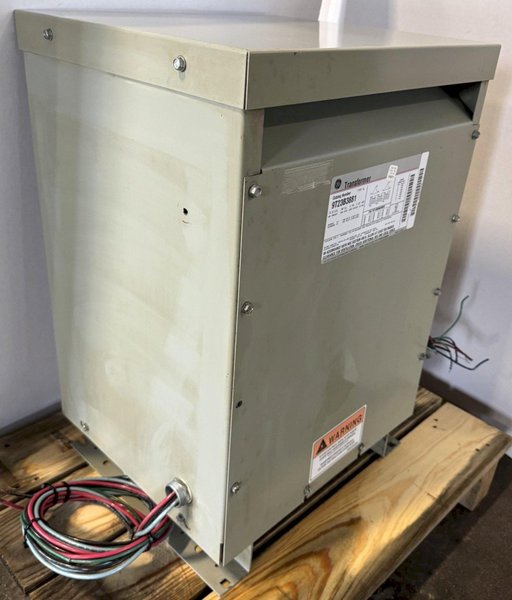 15 KVA General Electric Transformer, 480 Primary, 240 Secondary, 3 Phase