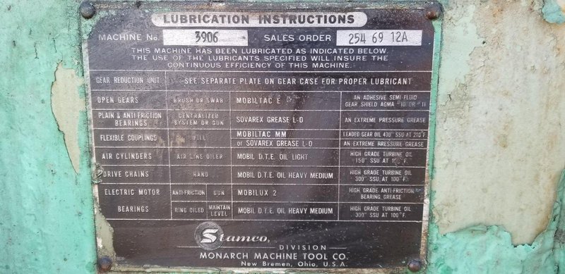 STAMCO CUTOFF PRESS STOCK#2372