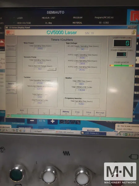 2006 PRIMA PLATINO 2040 CNC LASER CUTTER