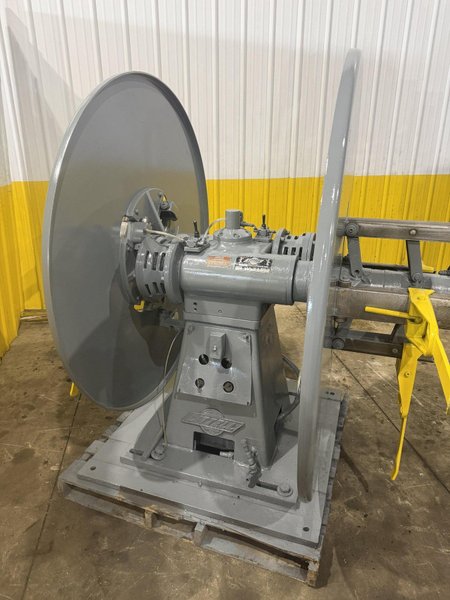 4,000 LBS x 12" x 60" LITTELL MODEL #40-12 DOUBLE END AUTO CENTERING UNCOILER COIL REEL: YOBRO #24308
