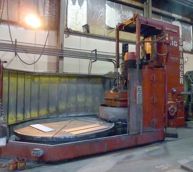 Mattison 120" Geared Head Vertical Spindle Rotary Surface Grinder