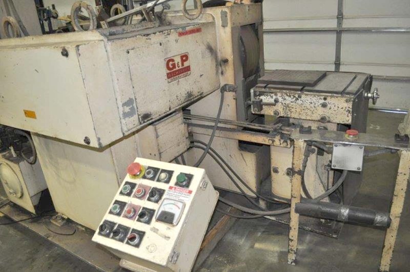 G &amp; P Machinery 30 HP Double End Polishing Lathe, 1988