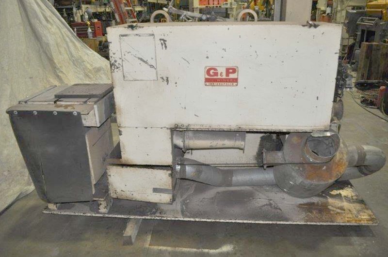 G &amp; P Machinery 30 HP Double End Polishing Lathe, 1988