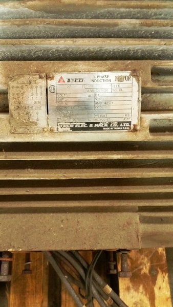 Blanchard Spindle Motor (Geared Head) TECO 150 HP