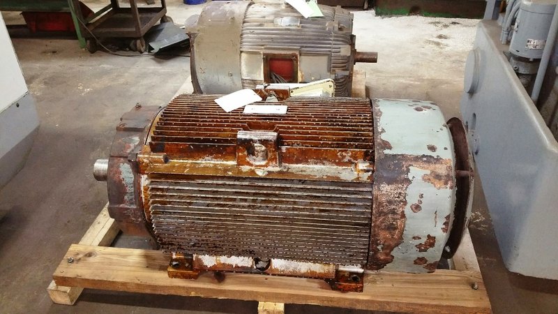 Blanchard Spindle Motor, General Electric 300 HP